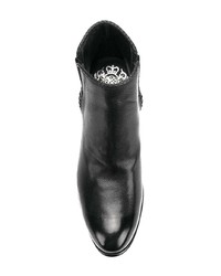 Черные кожаные ботильоны от Alberto Fasciani