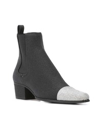 Черные кожаные ботильоны от Balmain