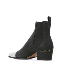 Черные кожаные ботильоны от Balmain