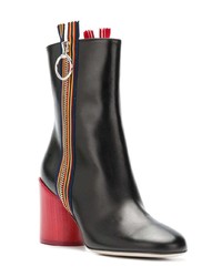 Черные кожаные ботильоны от Marco De Vincenzo