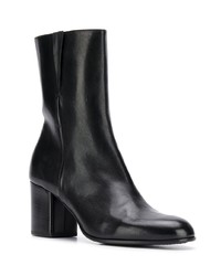 Черные кожаные ботильоны от Pantanetti