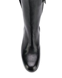 Черные кожаные ботильоны от Pantanetti