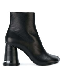 Черные кожаные ботильоны от MM6 MAISON MARGIELA