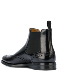 Черные кожаные ботильоны от Church's