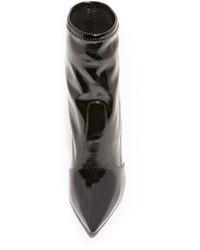 Черные кожаные ботильоны от Schutz
