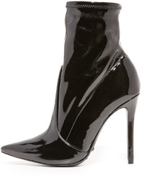 Черные кожаные ботильоны от Schutz