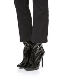 Черные кожаные ботильоны от Schutz