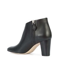 Черные кожаные ботильоны от Manolo Blahnik