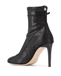 Черные кожаные ботильоны от Giuseppe Zanotti