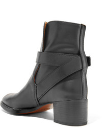 Черные кожаные ботильоны от Chloé