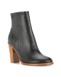 Черные кожаные ботильоны от Ports 1961