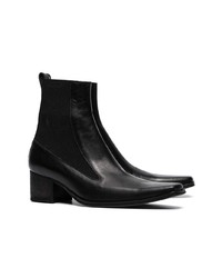 Черные кожаные ботильоны от Haider Ackermann