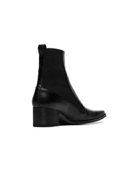Черные кожаные ботильоны от Haider Ackermann