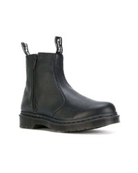 Черные кожаные ботильоны от Dr. Martens