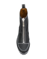 Черные кожаные ботильоны от Nicole Saldaña