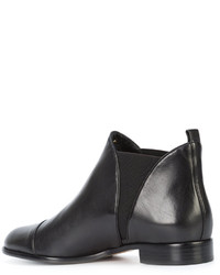 Черные кожаные ботильоны от Alexandre Birman