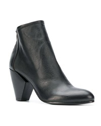 Черные кожаные ботильоны от Strategia