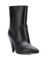 Черные кожаные ботильоны от Stuart Weitzman