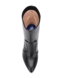 Черные кожаные ботильоны от Stuart Weitzman