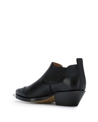 Черные кожаные ботильоны от Off-White