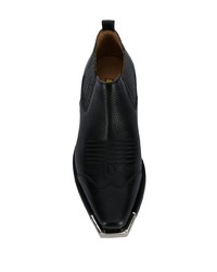 Черные кожаные ботильоны от Off-White