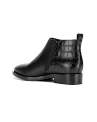 Черные кожаные ботильоны от Geox