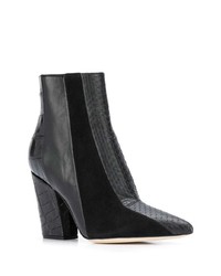 Черные кожаные ботильоны от Sergio Rossi