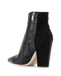 Черные кожаные ботильоны от Sergio Rossi