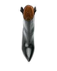 Черные кожаные ботильоны от Paris Texas