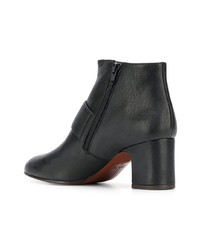 Черные кожаные ботильоны от Chie Mihara
