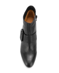 Черные кожаные ботильоны от Chie Mihara