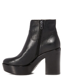 Черные кожаные ботильоны от Ash