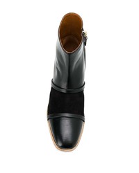 Черные кожаные ботильоны от Malone Souliers