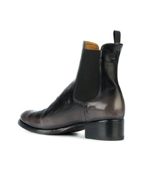 Черные кожаные ботильоны от Officine Creative