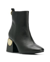 Черные кожаные ботильоны от Kat Maconie