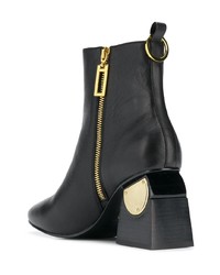 Черные кожаные ботильоны от Kat Maconie