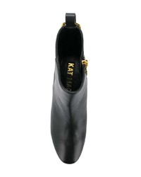 Черные кожаные ботильоны от Kat Maconie