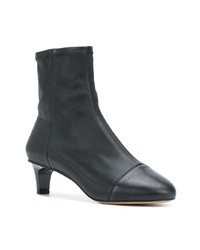 Черные кожаные ботильоны от Isabel Marant