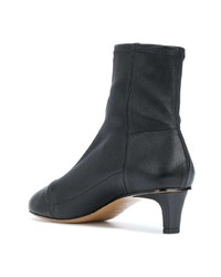 Черные кожаные ботильоны от Isabel Marant