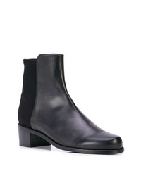 Черные кожаные ботильоны от Stuart Weitzman