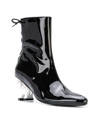 Черные кожаные ботильоны от Dorateymur