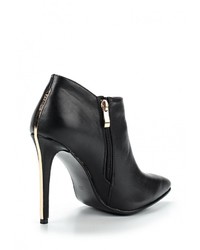 Черные кожаные ботильоны от Elsi