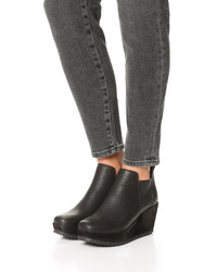 Черные кожаные ботильоны от Pedro Garcia