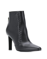 Черные кожаные ботильоны от Michel Vivien