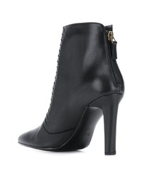 Черные кожаные ботильоны от Michel Vivien