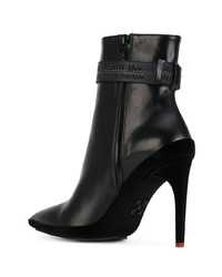 Черные кожаные ботильоны от Off-White