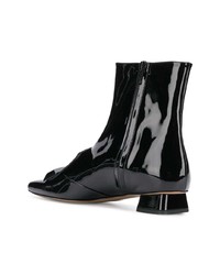 Черные кожаные ботильоны от Rayne
