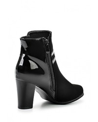 Черные кожаные ботильоны от Gioia
