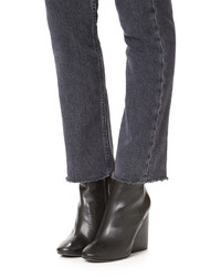 Черные кожаные ботильоны от Tory Burch