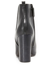 Черные кожаные ботильоны от Tory Burch